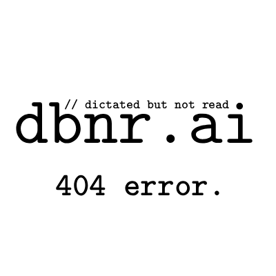 DBNR.ai — 404 error.